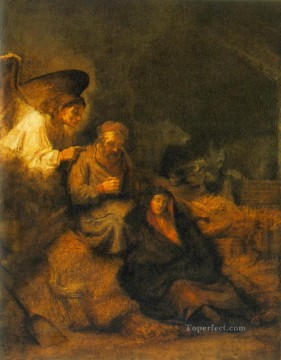  Rembrandt Pintura - El sueño de San José Rembrandt